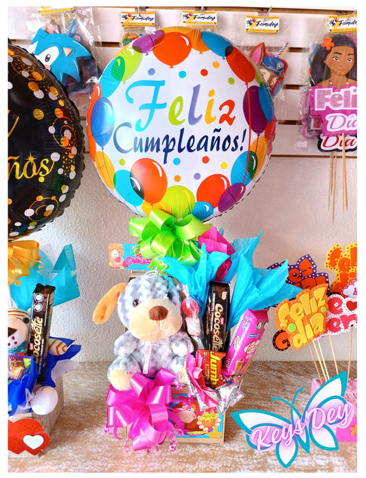 Ancheta de Dulces con Peluche Mujer