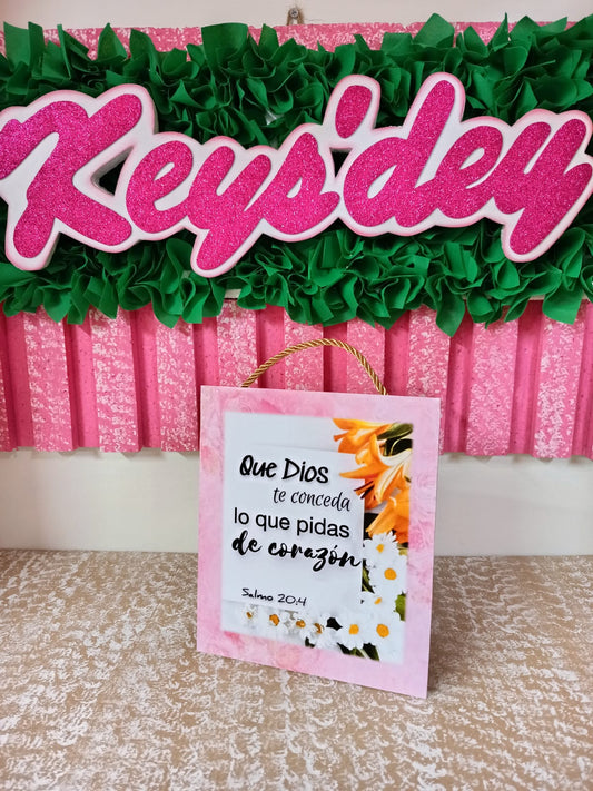 Cuadro con Mensaje de Dios