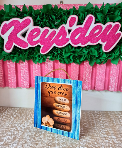 Cuadro con Mensaje de Dios