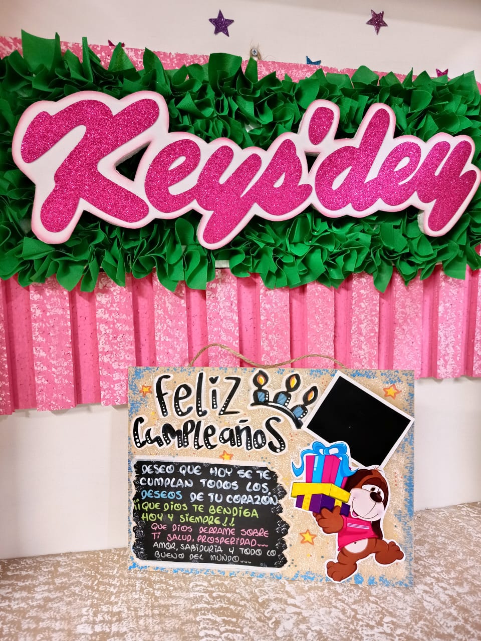 Cuadro Decorado con Fotos Personalizado