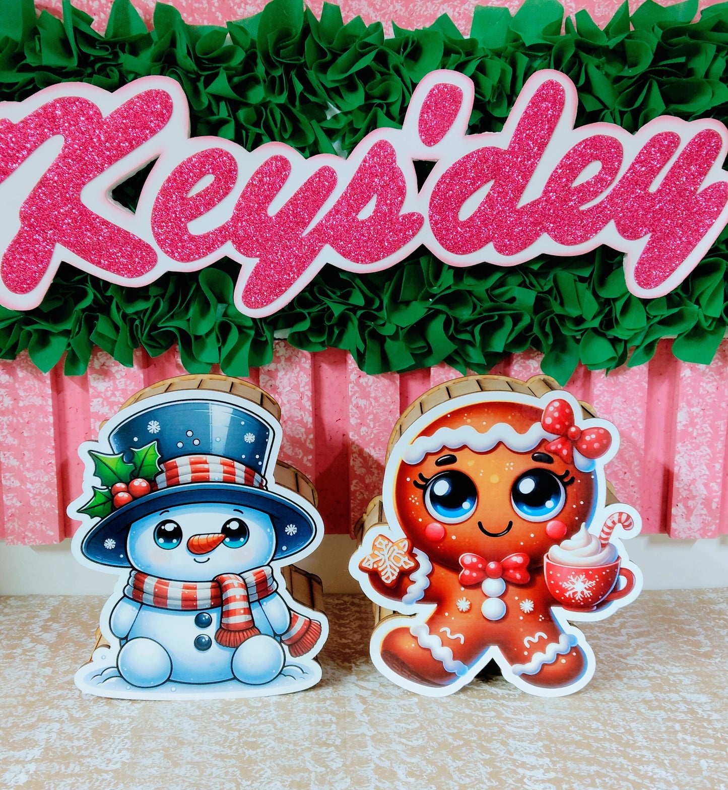 Caja Temática de Navidad - Galleta, Hombre de Nieve