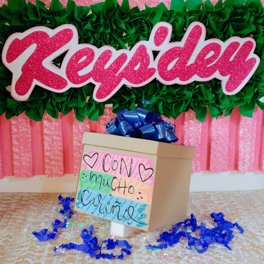 Caja Cuadrada Pequeña Decorada
