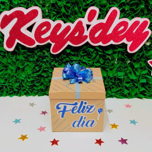 Caja Cuadrada Pequeña Decorada
