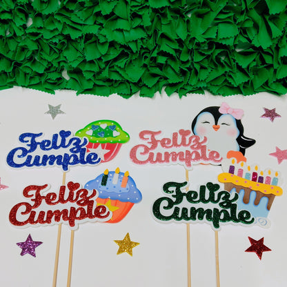 Toppers / Pines Feliz Cumple