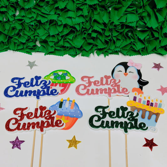 Toppers / Pines Feliz Cumple