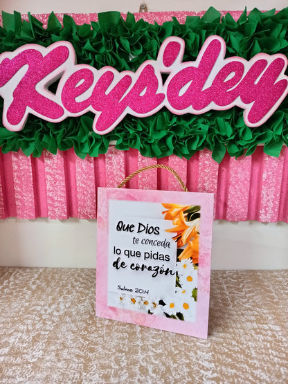 Cuadro con Mensaje de Dios