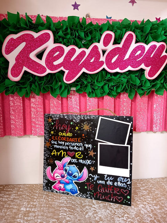 Cuadro Decorado con Fotos Personalizado