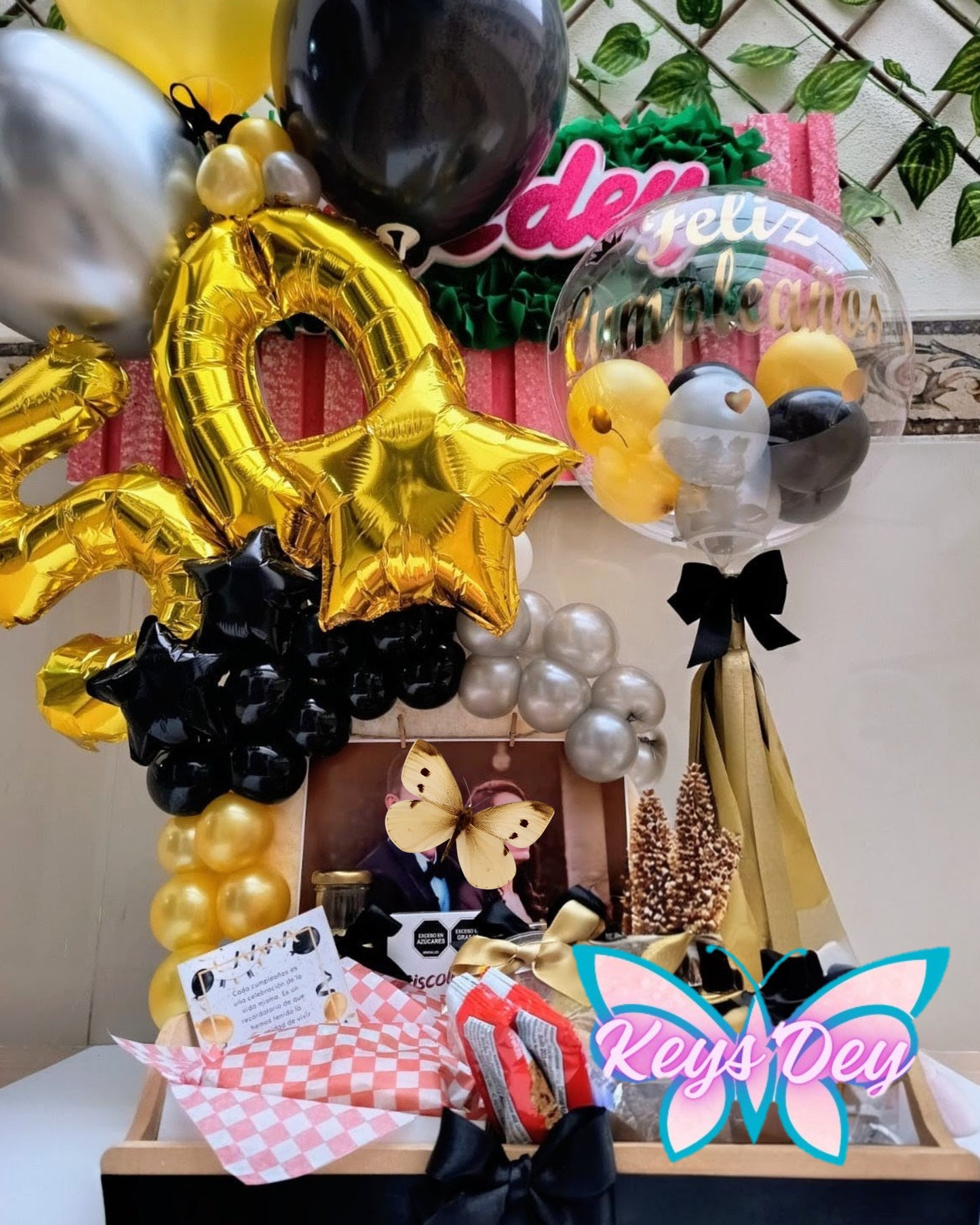 Desayuno Sorpresa Premium con Globos de Numeros