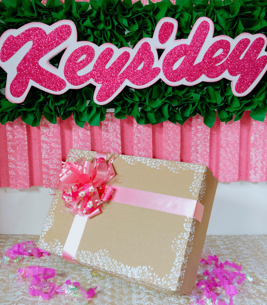 Caja Rectangular Decorada