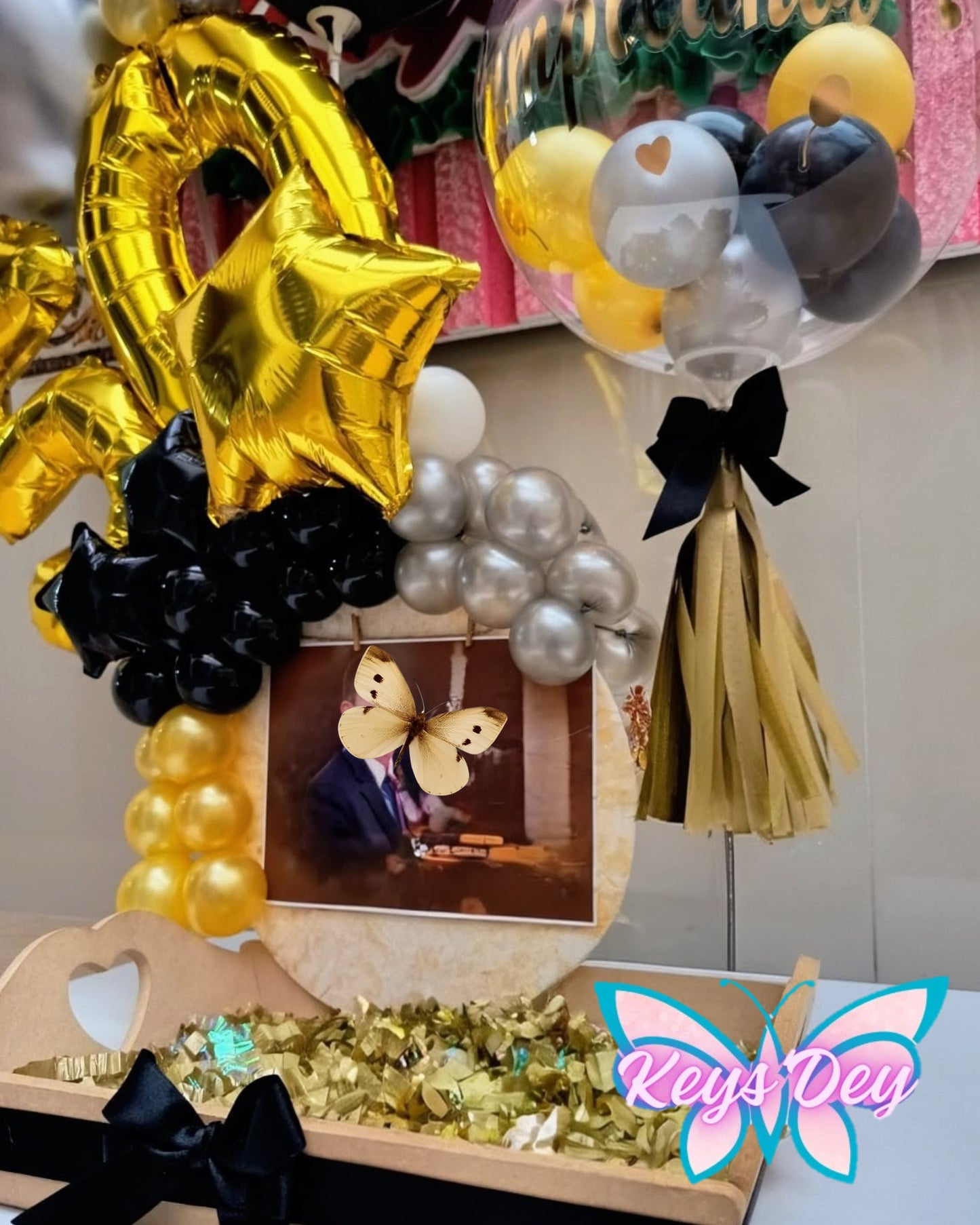 Desayuno Sorpresa Premium con Globos de Numeros